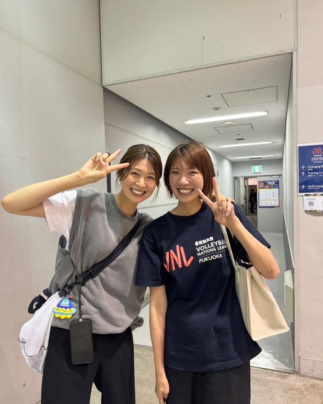 木村沙織が元日本代表の後輩と「帰り際、ばったり」ツーショット