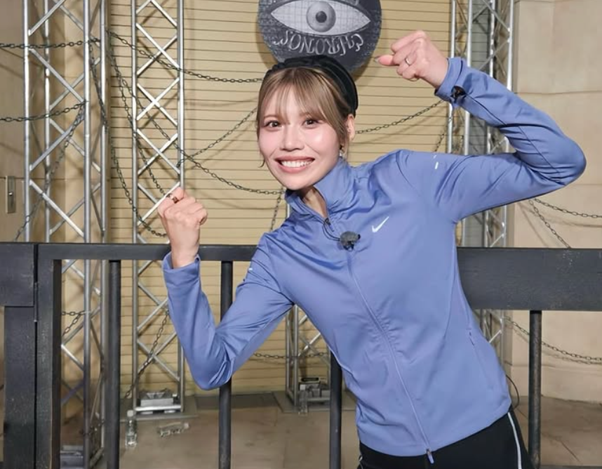 美女陸上選手・中島ひとみ、“逃走成功”のガッツポーズ