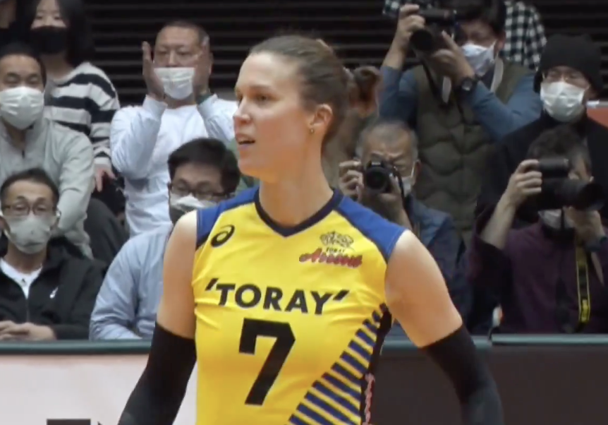 Ｖリーグ女子　東レアローズ vs. ヴィクトリーナ姫路 2022/2/27【ハイライト】