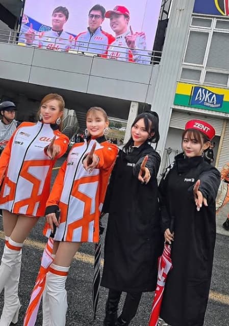 央川かこSUPER GT 開幕戦でのチームの優勝を報告！ファンの応援に感謝