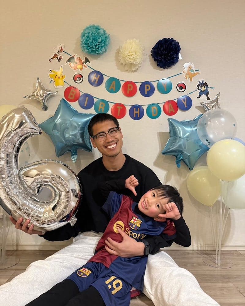 前川黛也、息子の誕生日を盛大に祝う