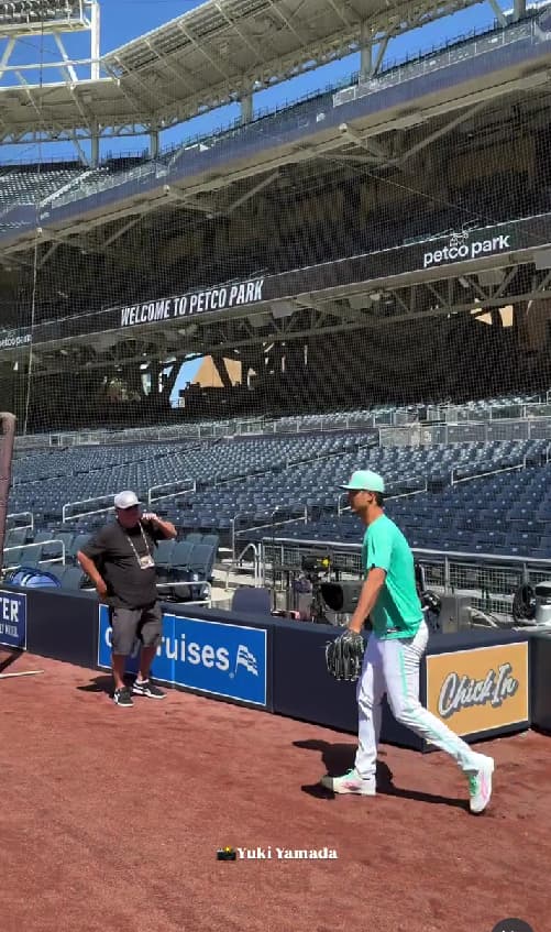 「元気にキャッチボール！」MLBジャーナリスト・山田結軌、ダルビッシュ有投手の登板2日後の様子を公開