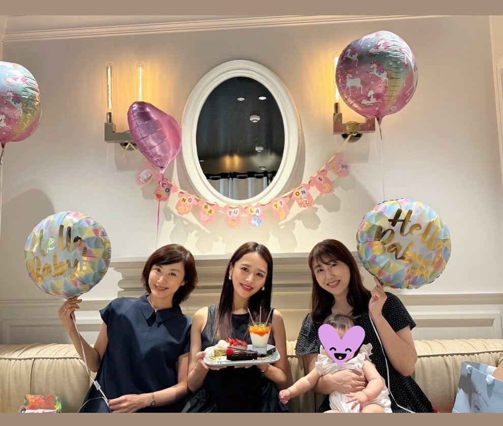 山口もえと安めぐみが近藤千尋のウェルカムベビーをお祝い！