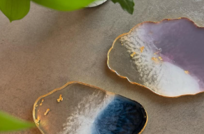 新井恵理那、初のアゲートスライス作りに挑戦「天然石の風合いが出るものですね」