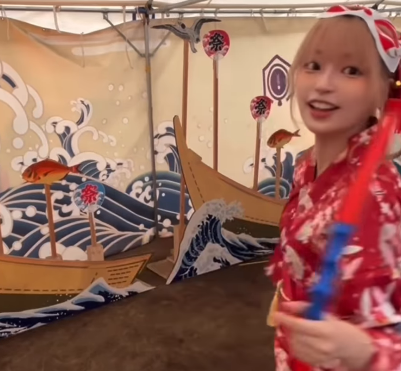 「こんなんカワイイしか言葉がでぇへん」美女YouTuber、浴衣姿の”夏祭り・お戯れムービー”を披露！ファン夢心地に