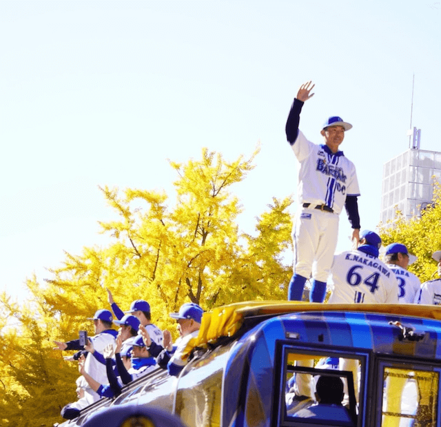 DeNA・林琢真、優勝パレードを終えファンに感謝