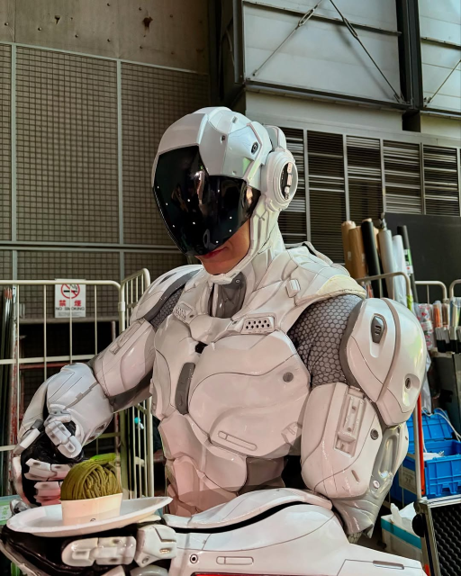 ダイワマン姿でスイーツを!?西島秀俊、ちょっとシュールなオフショットにファン歓喜！