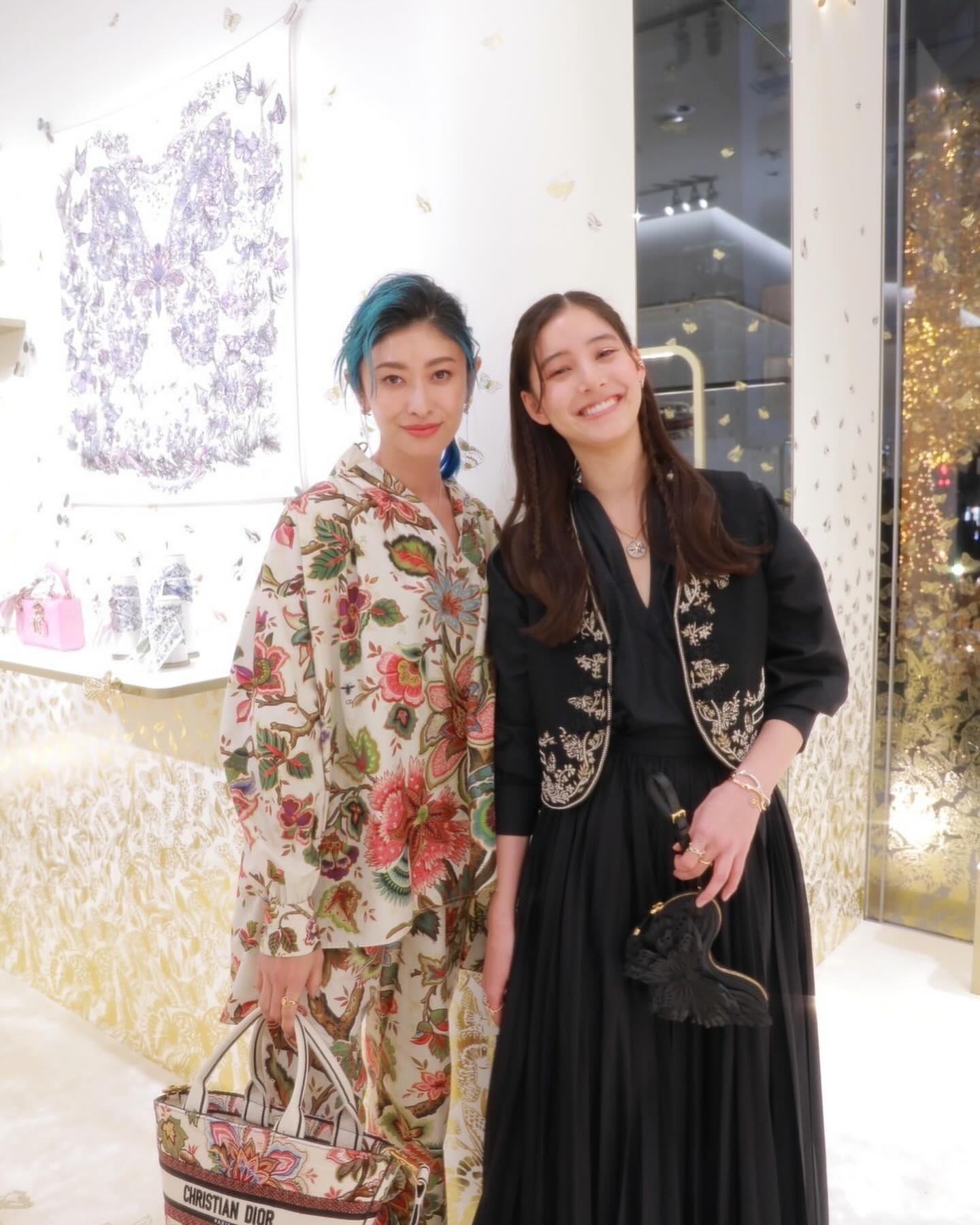 「久しぶりに優お姉さまにも」新木優子がDIORイベントで久々の再会✨