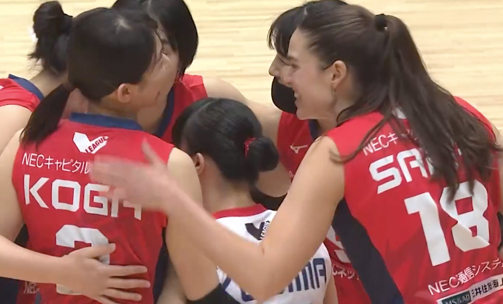 Ｖリーグ女子　NECレッドロケッツ vs. トヨタ車体クインシーズ 2022/1/30【ハイライト】