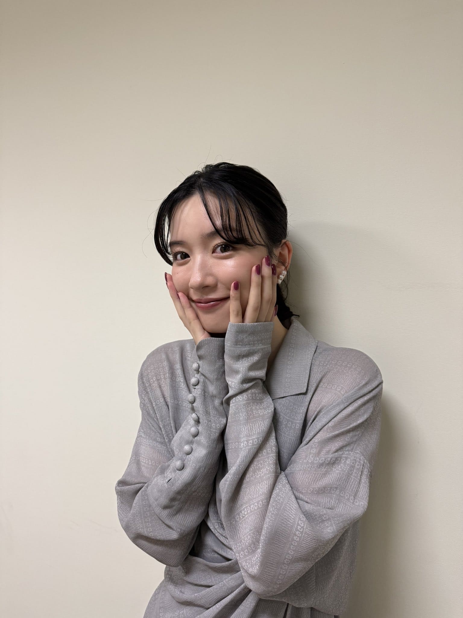 人気女優がドラマ告知