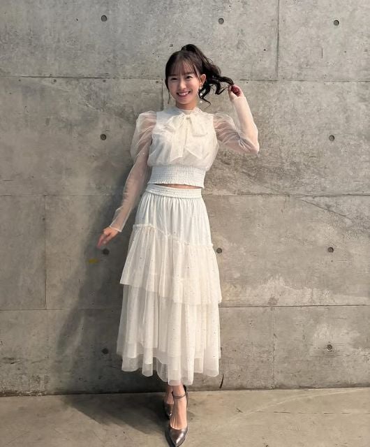 仮面ライダー女優が『RISE WS 2024 FINAL』ゲスト出演！興奮＆感謝綴る！ヘソ出し純白ドレスショットが話題