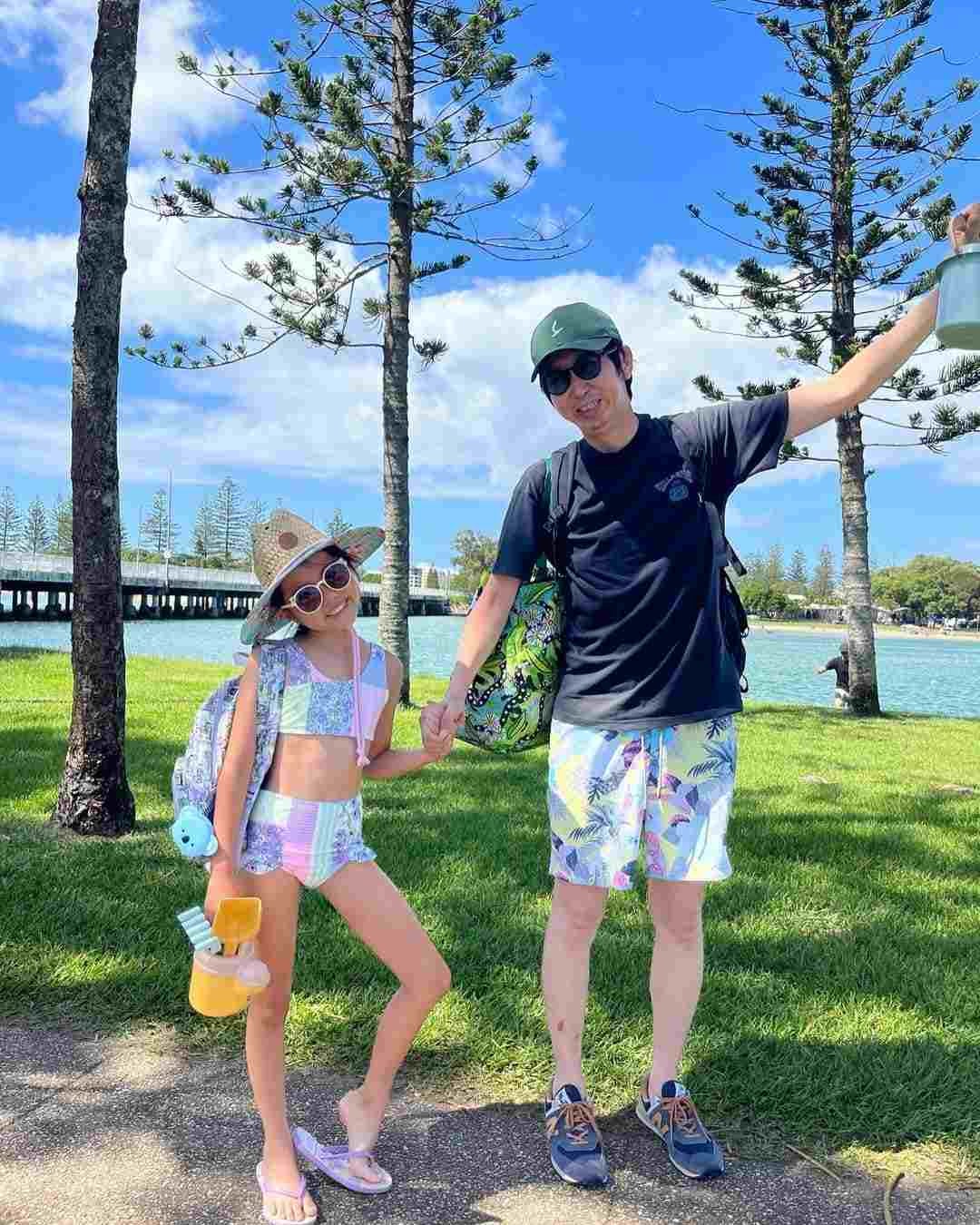 アンガールズ山根、愛娘と親子ショット公開で「娘さん、足長っ！」「スーパーモデル体型」の声