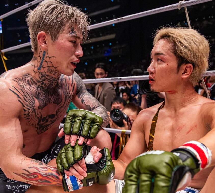 平本蓮 朝倉未来との写真に