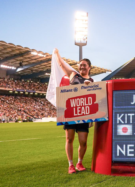 北口榛花が止まらない、宙に浮く感覚で記録更新！