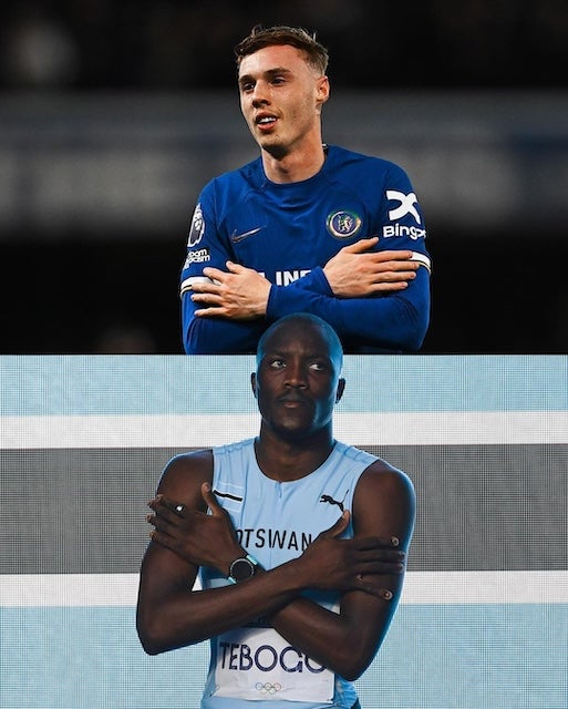 男子200m金メダリストがあのサッカー選手のセレブレーションを披露し話題に