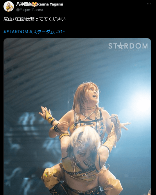 STARDOM　八神蘭奈が「尻山パロ助」発言で話題沸騰！月山和香との舌戦がヒートアップ