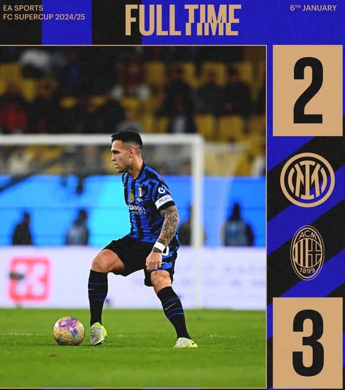 インテル、スーペルコッパ・イタリアーナの報告