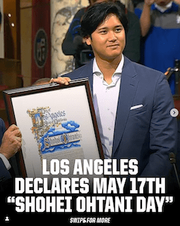 大谷翔平の日？！ロサンゼルス市が衝撃の日を制定