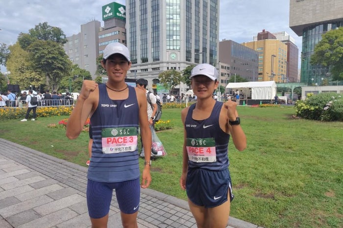 フレッシュな走りで北海道を駆ける！東洋大・薄根大河＆藤本駿世、ペースメーカーに挑戦