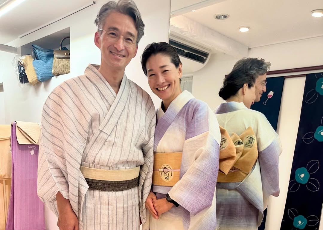 伊達公子が夫と浴衣ショット公開　夏の涼やかなひとときを報告