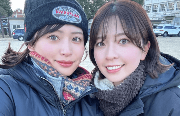 「最強美人姉妹ですね」美女ゴルファー、妹とのレア2Sを披露し反響！雪滑り台のキュートムービーも話題に