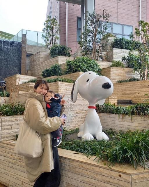 木村沙織が息子とのツーショットを公開！！ ロッカーで遊ぶ可愛い様子も…