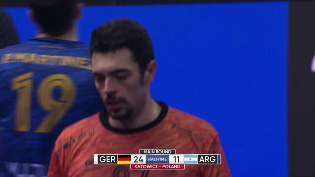 【ハンドボール】第28回男子世界選手権1/19メインラウンド ドイツ vs. アルゼンチン