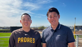 「イチローの投球に釘付け！」松坂大輔、MLBキャンプ地訪問を報告