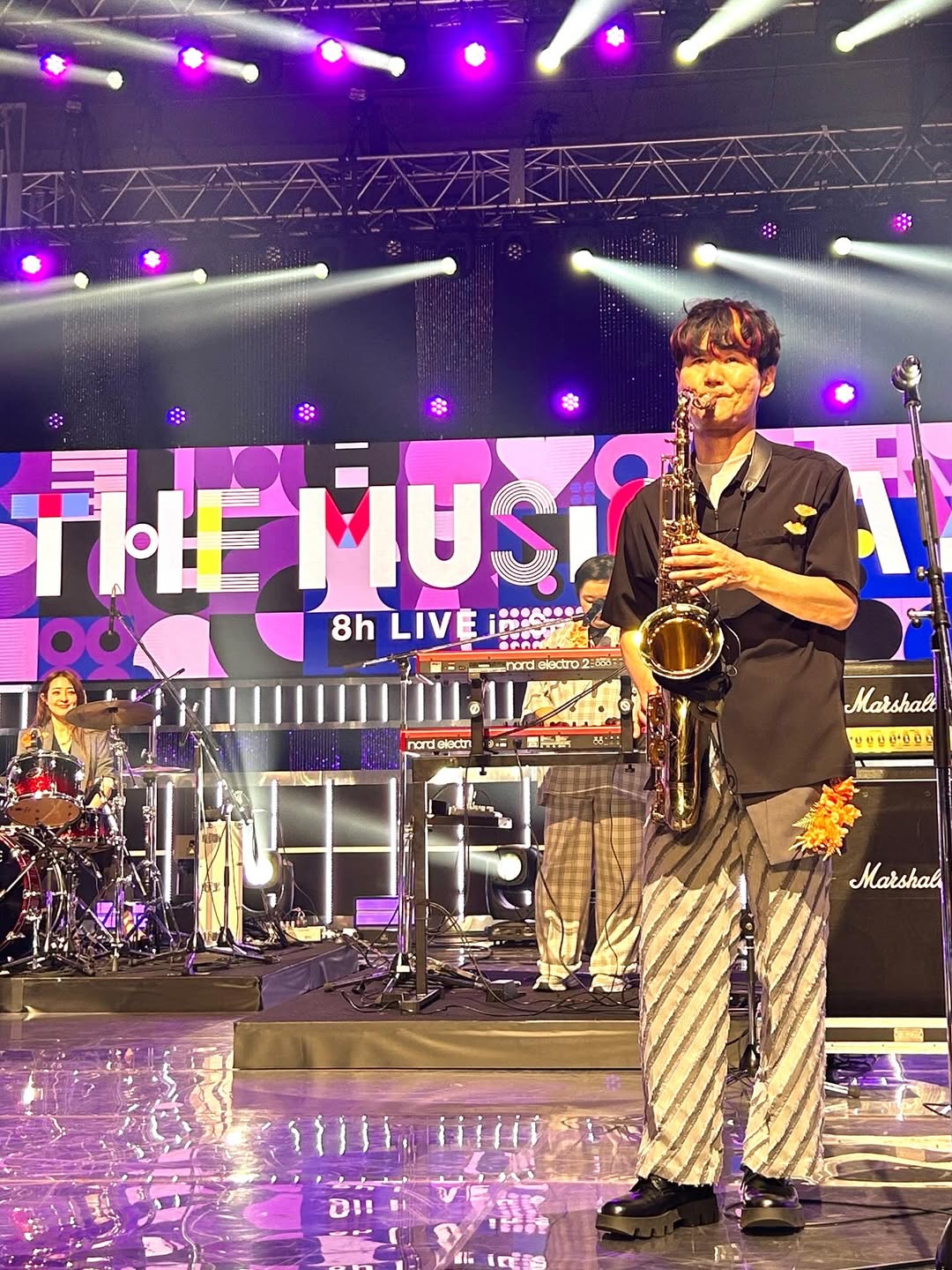 「みなさんカッコよかったです」南原清隆、ヒルナンデスバンドでTHE MUSIC DAYに出演した様子をアップ