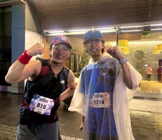 ホノルルマラソン完走の狩野英孝、開始前に意外な俳優と遭遇していたことを報告