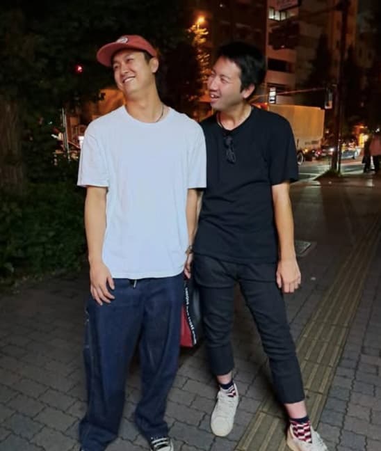 巨人・田中瑛斗が「だる絡み」されたプライベートショットを披露！