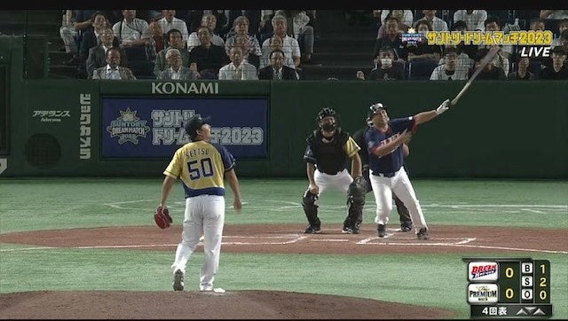 まだまだ現役でいけるのか⁉︎ 里崎智也のホームランが話題🔥