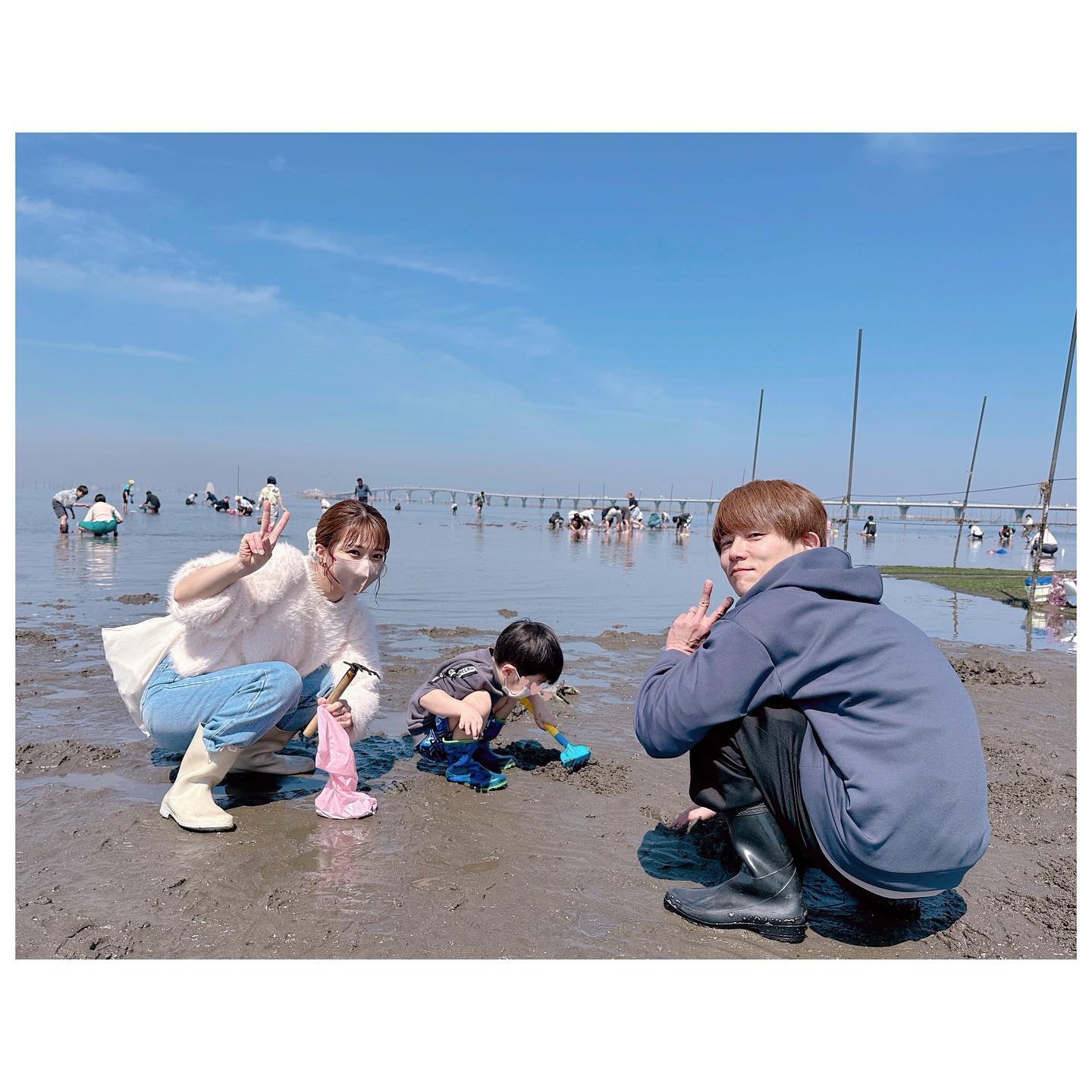 辻希美&杉浦太陽　春のプチ家族旅行🏖初の潮干狩りを満喫❗️❤️‍🔥