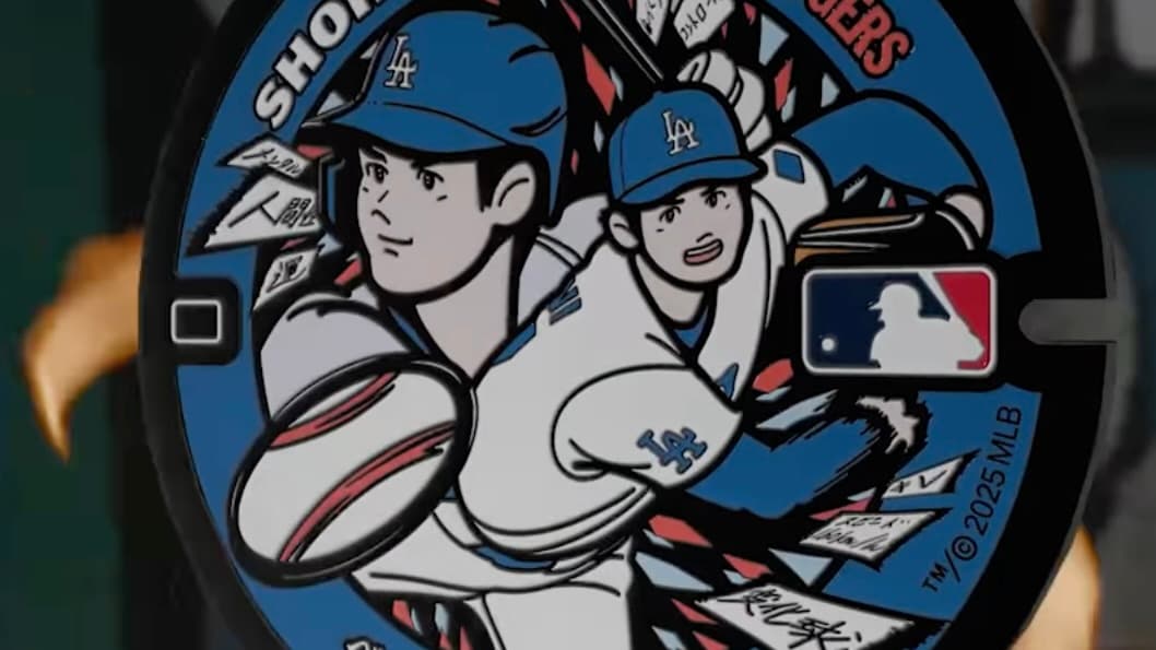 MLBJapan 大谷翔平選手のオリジナルマンホールが登場！可愛らしいデザインが好評