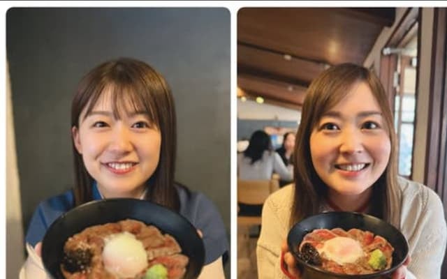 尾崎里紗が水卜麻美と九州の地でお肉三昧の旅行を投稿！