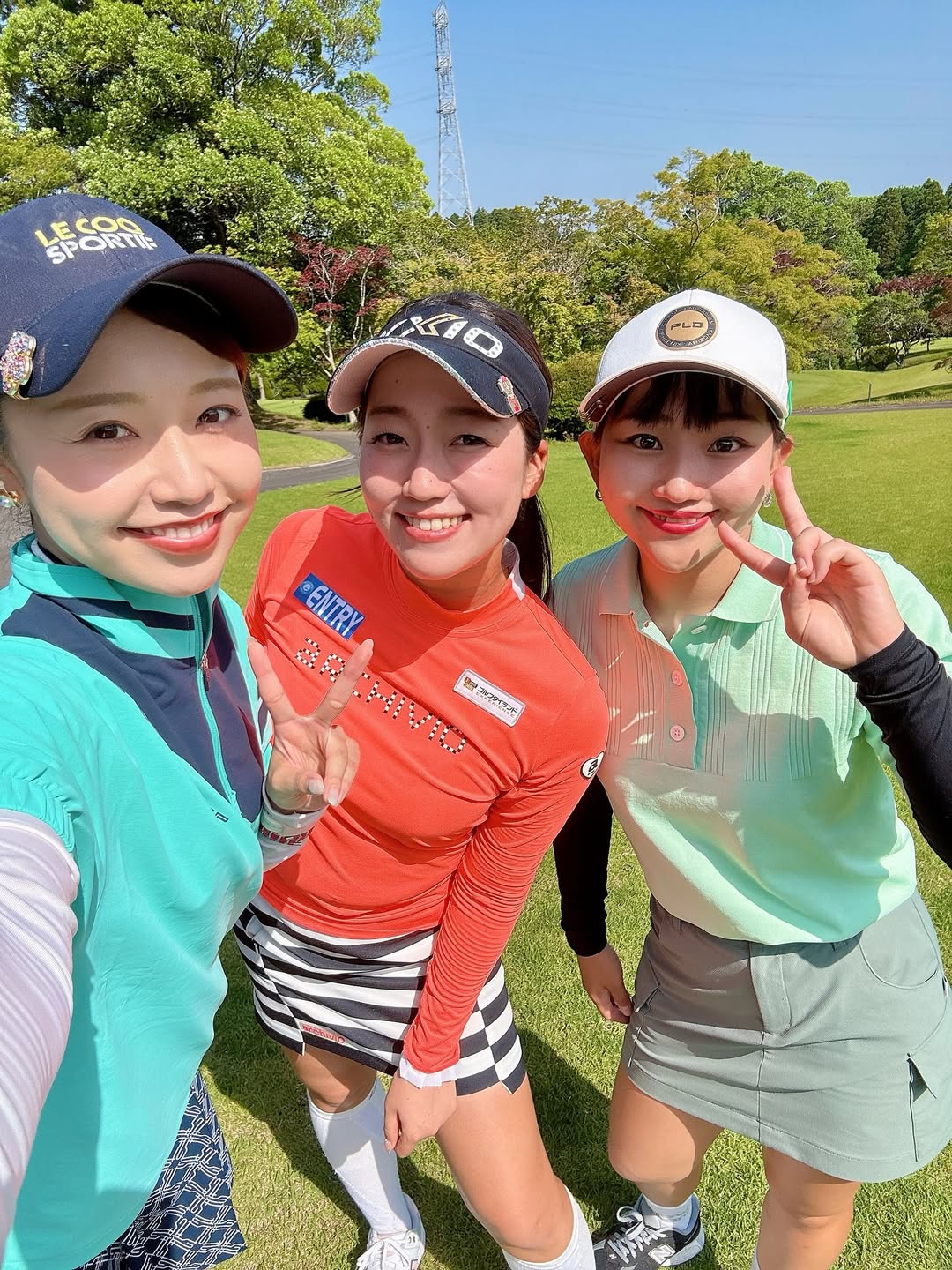 「色んな面で尊敬してる2人︎なんです」ドラゴンプロゴルファー・押尾紗樹、共にラウンドしたあのお2人とスリーショット！