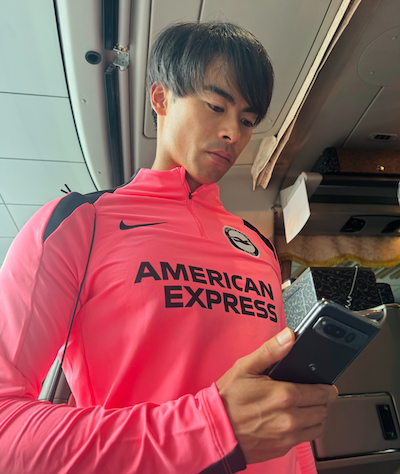 日本に帰ってきた三笘薫