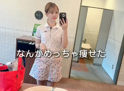 「ゴルフに出会って幸せになった」ゴルフ美女子、レアな劇的変化の"ビフォーアフタームービー"を披露！「継続は力なりですね、応援してます」