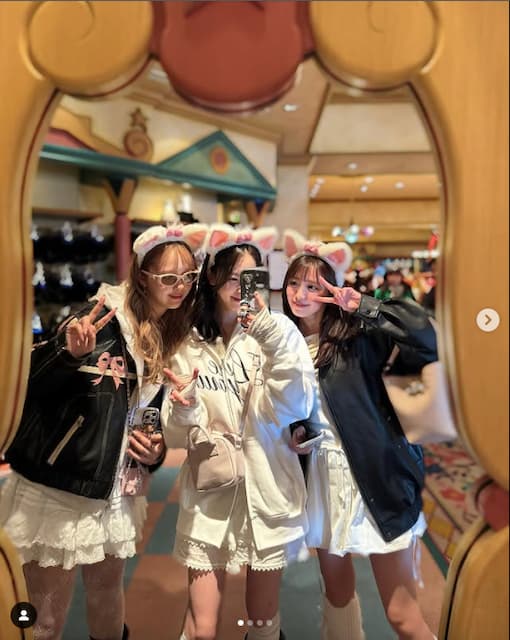 「マリーちゃんコーデが可愛すぎる！」香音がディズニーでカチューシャ姿を投稿にファン歓喜！