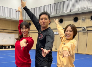 田中理恵、体験入部の収録オフショットを公開！