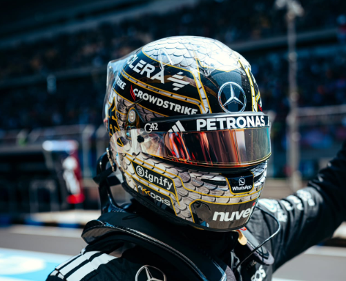 F1 メルセデスが2025特別仕様ヘルメットを公開！“芸術品”のようなデザインに称賛の嵐