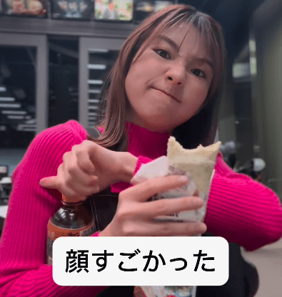 「たくさん食べる貴女は美しい…」元アイドルのアナウンサー、「顔スゴかった」と語る”爆食タコスムービー”が話題に