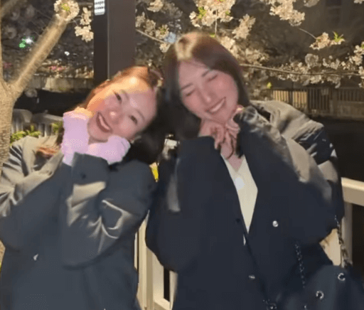 美女ゴルファー、ギリギリで間に合った”ダブル美女・お花見ムービー”を公開！天真爛漫な姿にファン注目の眼差し