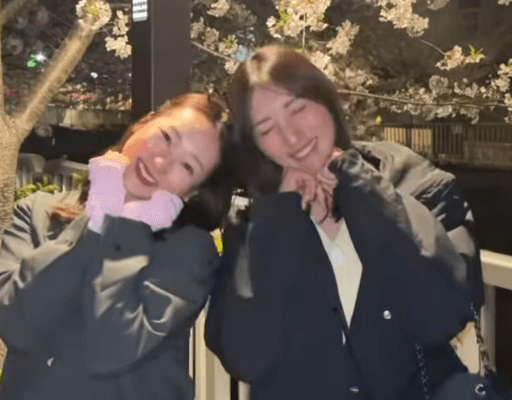 美女ゴルファー、ギリギリで間に合った”ダブル美女・お花見ムービー”を公開！天真爛漫な姿にファン注目の眼差し