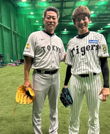 元巨人投手・上原浩治、甲子園で能見篤史氏とスピードガン対決「負けたぁ〜」