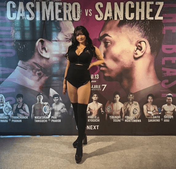 ラウンドガール・SAORI、プロボクシング世界戦の大役を務め話題に！「 Treasure Boxing Promotion7 in横浜武道館」