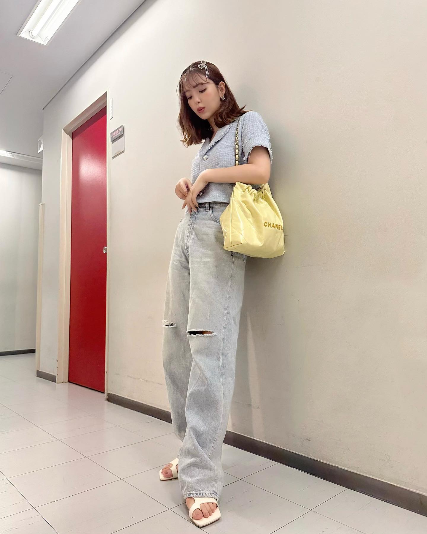 「かわいい真似しちゃお💕」藤田ニコル、爽やかな夏コーデを公開⛱🌟