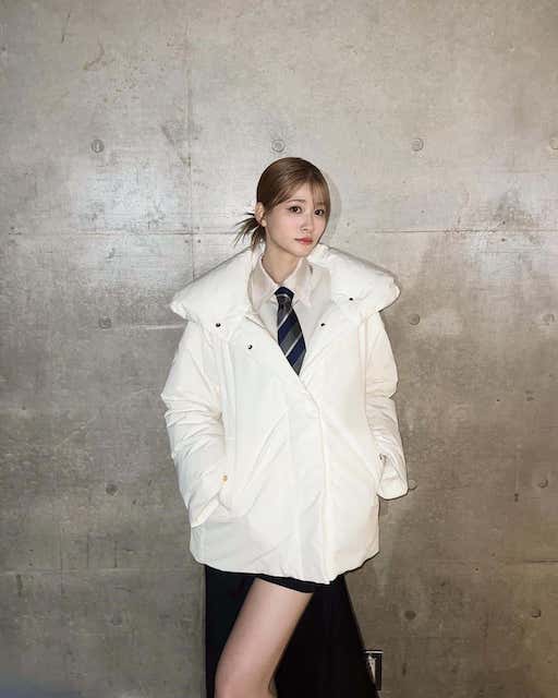 白を着こなす❄️モデル・めるるのギャップがすごすぎる❗️