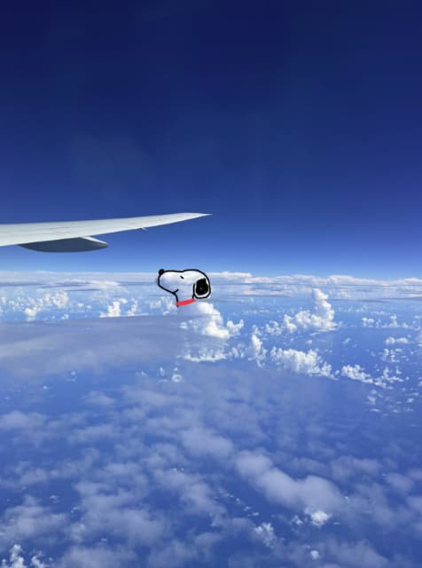 「お空にスヌーピーみえた」伊織もえが飛行機から見た雲の形がスヌーピー？