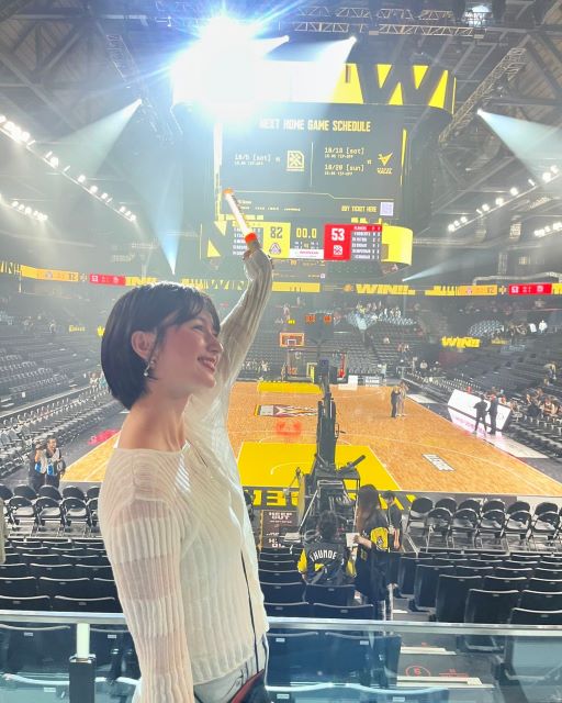 モデル・菜波「Bリーグ先出し開幕戦」観戦に感無量！